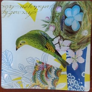 Designer luzuli bunting luxuries Glass bird small dish